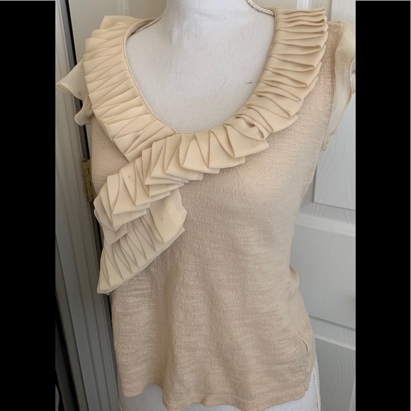 ANTHROPOLOGIE Deletta Top Sz XS - Picture 1 of 8